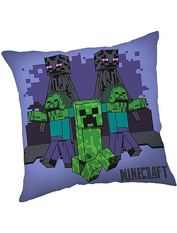 Cojín decorativo cuadrado minecraft modelo 2 reversible 40 x 40 cm minecraft