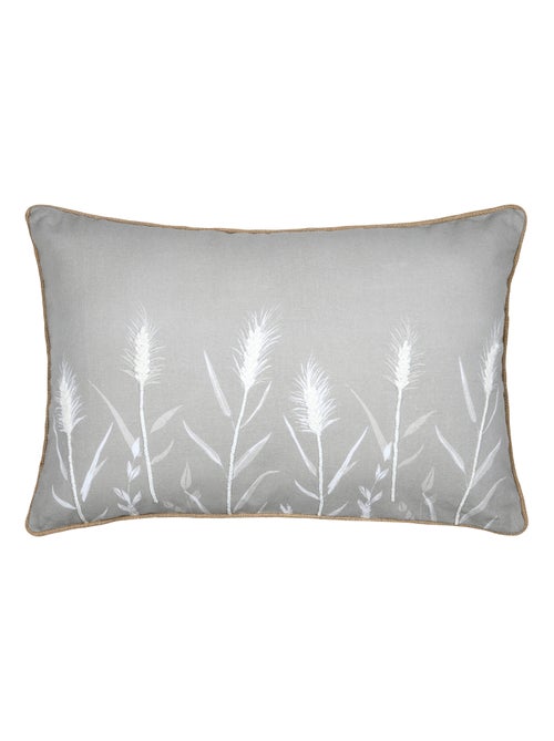 Cojín decorativo de algodón con motivo de pampa - Kiabi Cojín decorativo de algodón con motivo de pampa - Kiabi