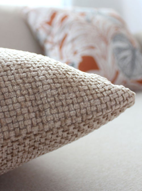 Cojín decorativo de terciopelo chenilla - Kiabi Cojín decorativo de terciopelo chenilla - Kiabi