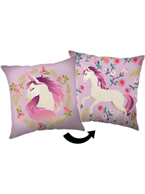 Cojín decorativo de unicornio 40 x 40 cm de poliéster - Kiabi Cojín decorativo de unicornio 40 x 40 cm de poliéster - Kiabi