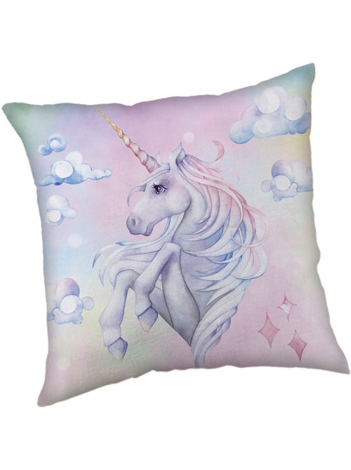 Cojín decorativo de unicornios unicorn® 40 x 40 cm reversible – polar - Kiabi Cojín decorativo de unicornios unicorn® 40 x 40 cm reversible – polar - Kiabi