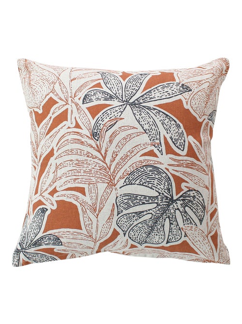 Cojín decorativo desenfundable con estampado de hojas tropicales - Kiabi Cojín decorativo desenfundable con estampado de hojas tropicales - Kiabi