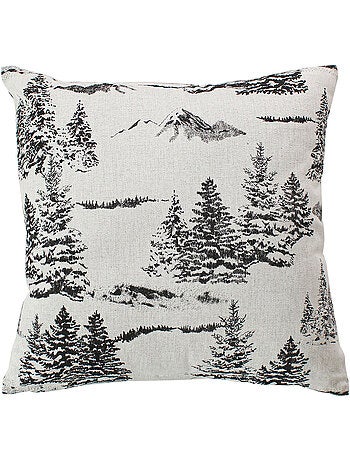 Cojín decorativo desenfundable de estilo montaña