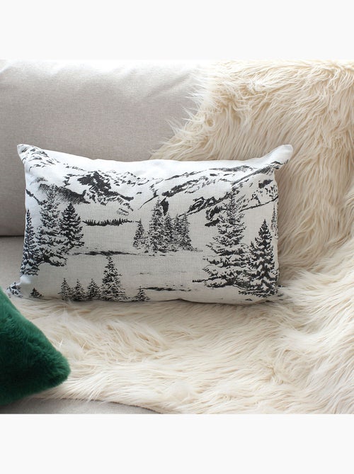 Cojín decorativo desenfundable de estilo montaña - Kiabi