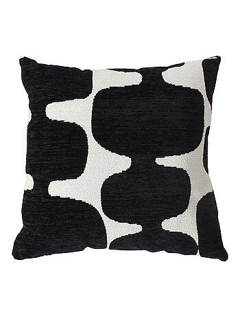 Cojín decorativo desenfundable de jacquard con diseño moderno