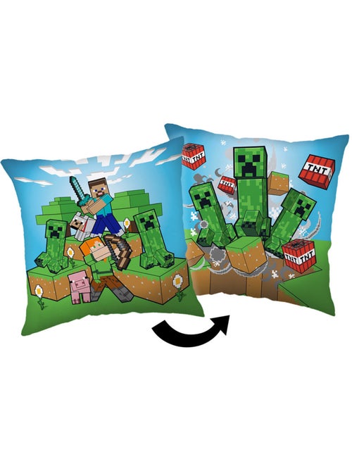 Cojín decorativo doble cara minecraft aventura 40 x 40 cm – minecraft - Kiabi Cojín decorativo doble cara minecraft aventura 40 x 40 cm – minecraft - Kiabi