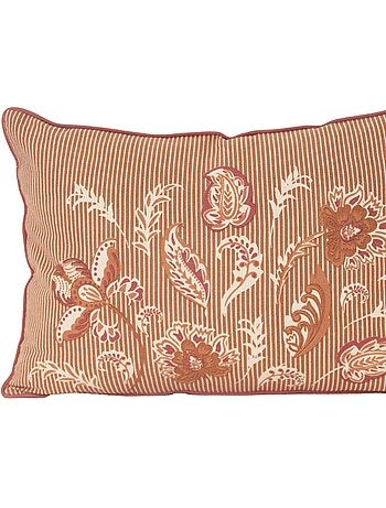 Cojín decorativo en polilínea con motivo floral