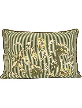 Cojín decorativo en polilínea con motivo floral