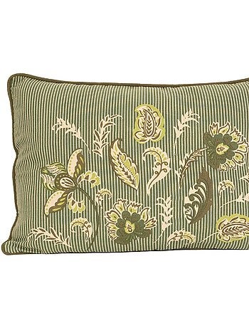 Cojín decorativo en polilínea con motivo floral