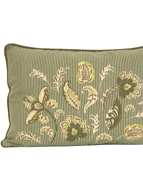 Cojín decorativo en polilínea con motivo floral - Kiabi Cojín decorativo en polilínea con motivo floral - Kiabi