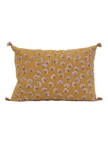 Cojín decorativo estampado con motivo floral