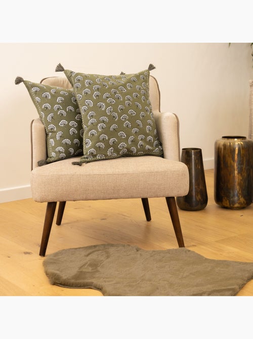 Cojín decorativo estampado con motivo floral - Kiabi