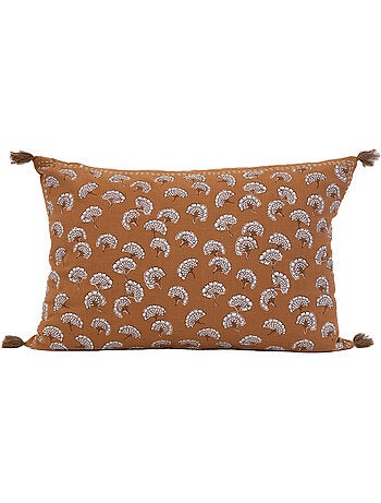 Cojín decorativo estampado con motivo floral