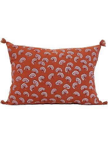 Cojín decorativo estampado con motivo floral