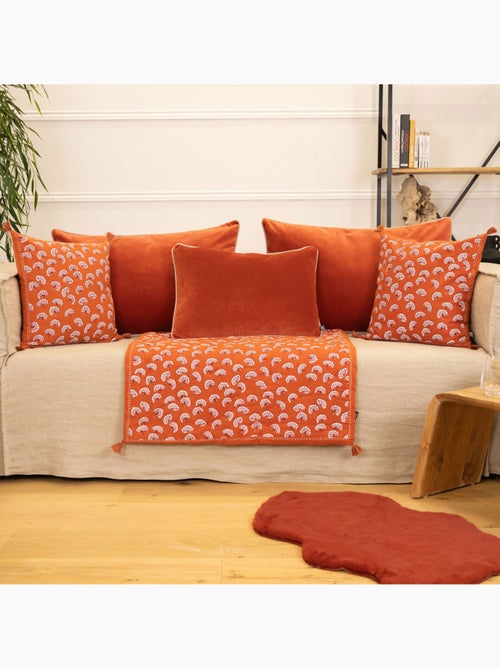 Cojín decorativo estampado con motivo floral - Kiabi