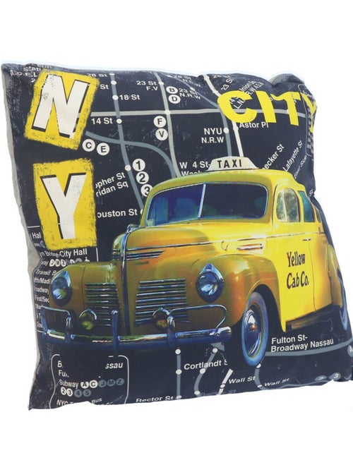 Cojín decorativo estampado taxi nueva york 35 x 35 cm modelo 1 - cmp - Kiabi Cojín decorativo estampado taxi nueva york 35 x 35 cm modelo 1 - cmp - Kiabi
