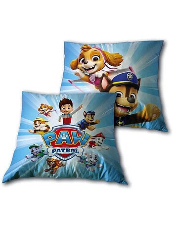 Cojín decorativo La Patrulla Canina infantil 40x40 cm con Ryder y Chase