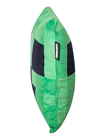 Cojín decorativo suave en tela aterciopelada 'Roba' - Minecraft Creeper