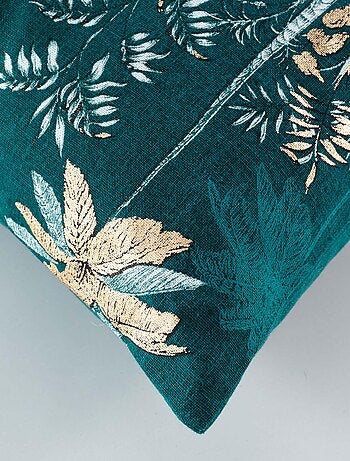 Cojín desenfundable con estampado azul