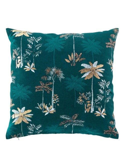 Cojín desenfundable con estampado azul - Kiabi