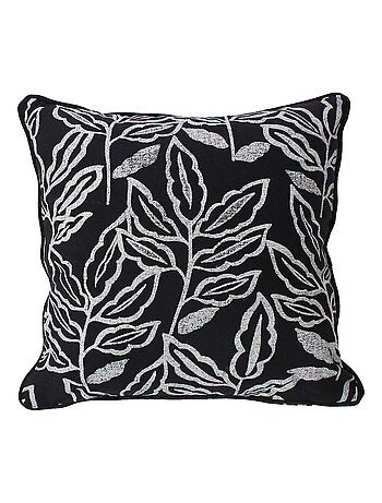 Cojín desenfundable de algodón reciclado Chambray