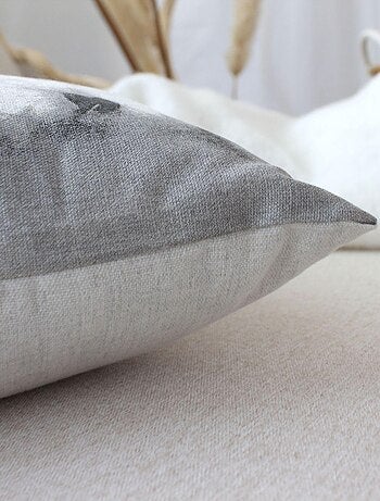 Cojín desenfundable de algodón reciclado