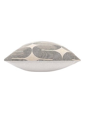 Cojín desenfundable de policotón con estampado metalizado