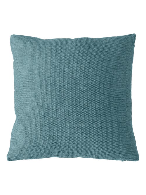 Cojín desenfundable de terciopelo chenille - Kiabi