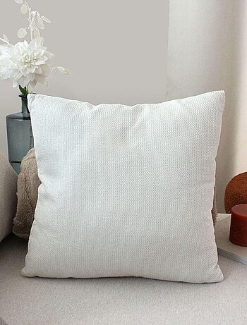 Cojín desenfundable de terciopelo chenille