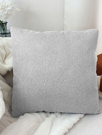 Cojín desenfundable de terciopelo chenille