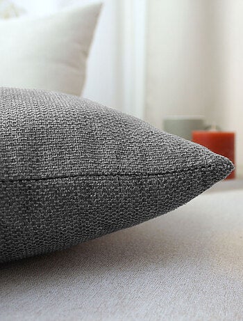 Cojín desenfundable de terciopelo chenille