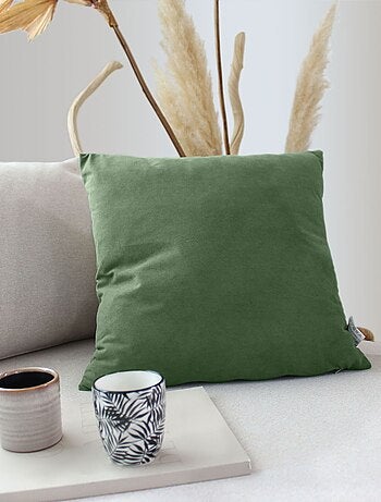 Cojín desenfundable de terciopelo