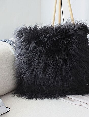 Cojín desenfundable liso con ribete