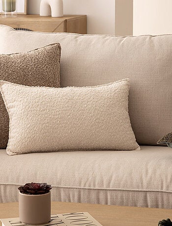 Cojín desenfundable rectángulo de bouclette