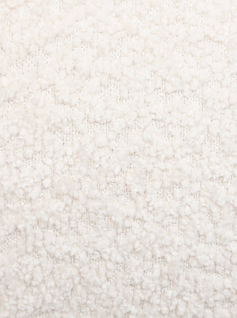 Cojín desenfundable rectángulo de bouclette Beige jaspeado - Kiabi
