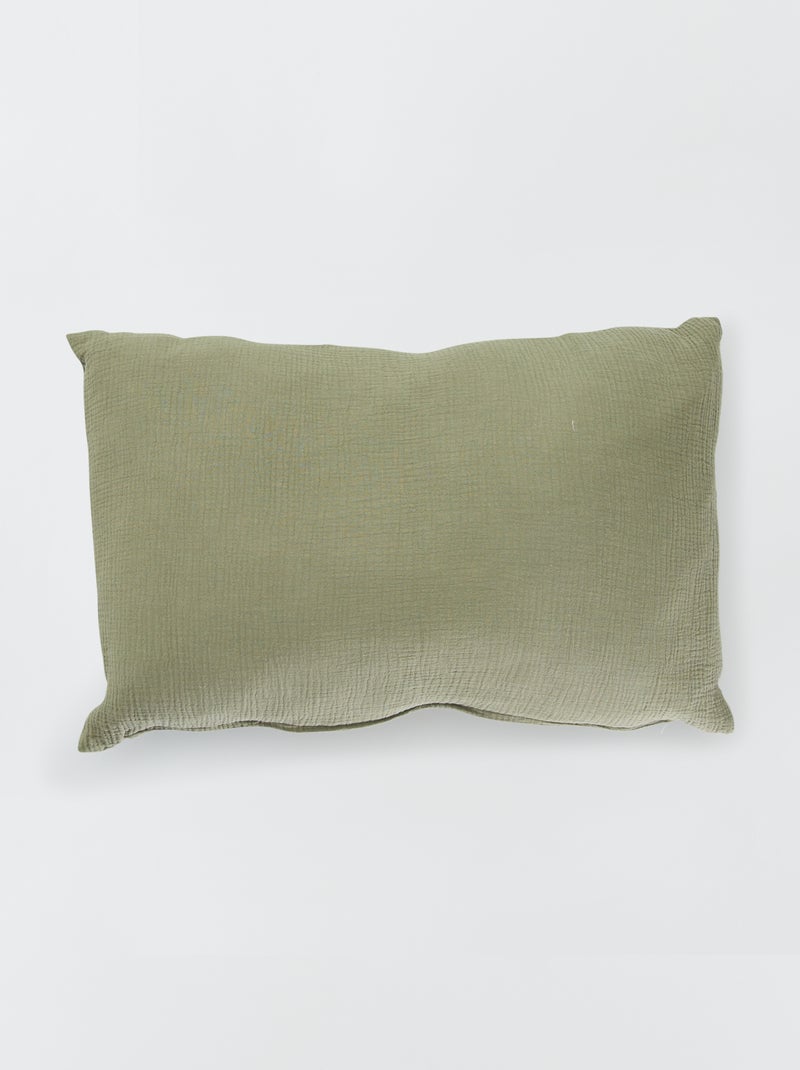 Cojín doble gasa de algodón BEIGE - Kiabi