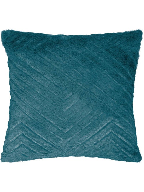 Cojín efecto piel azul pato nils 45x45cm - Kiabi Cojín efecto piel azul pato nils 45x45cm - Kiabi