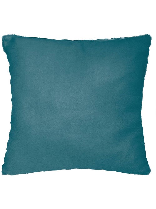 Cojín efecto piel azul pato nils 45x45cm - Kiabi Cojín efecto piel azul pato nils 45x45cm - Kiabi
