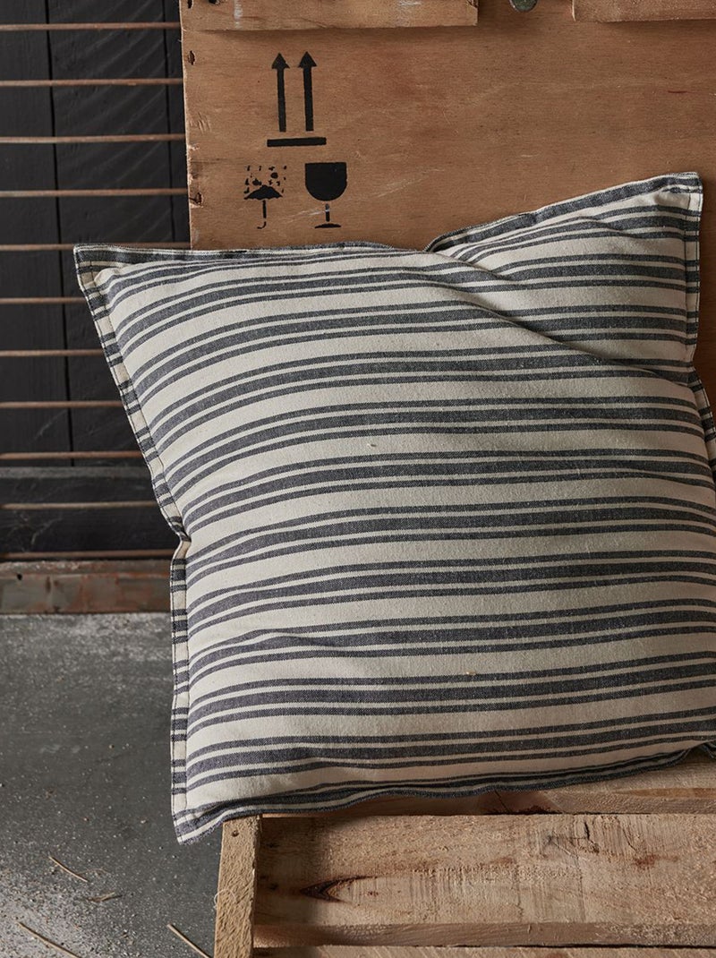 Cojín estampado de rayas BLANCO - Kiabi