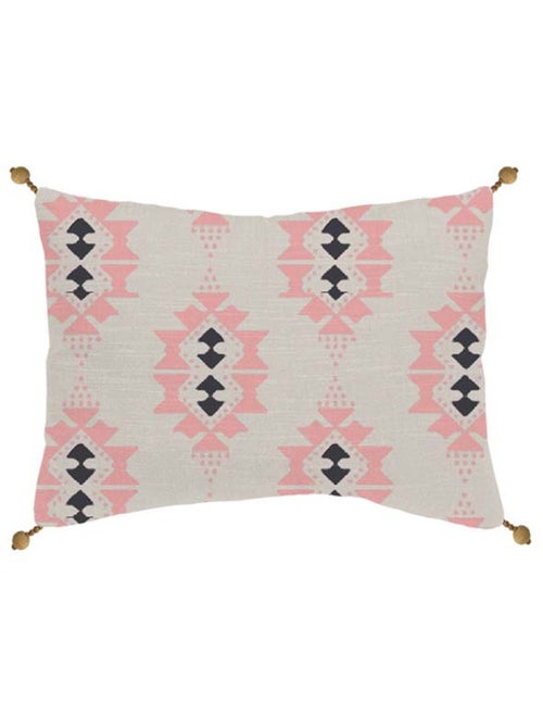 Cojín estampado étnico 100% algodón 30 x 50 cm – Future Home - Kiabi