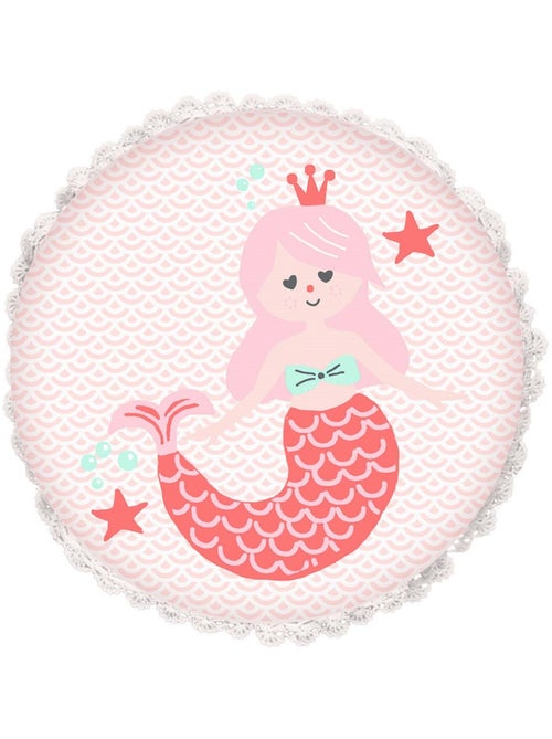 Cojín estampado sirena 100% algodón 30x30 cm – Future Home - Kiabi