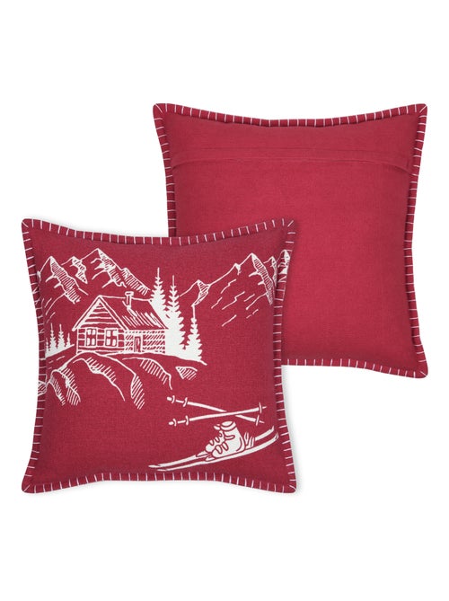 Cojín estilo chalet de montaña de algodón - Kiabi