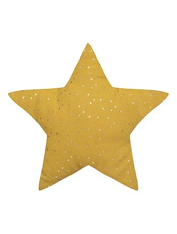 Cojín estrella con estampado metálico