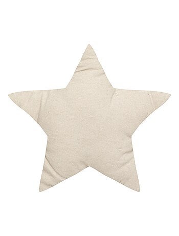 Cojín estrella con estampado metálico