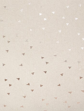 Cojín estrella con estampado metálico