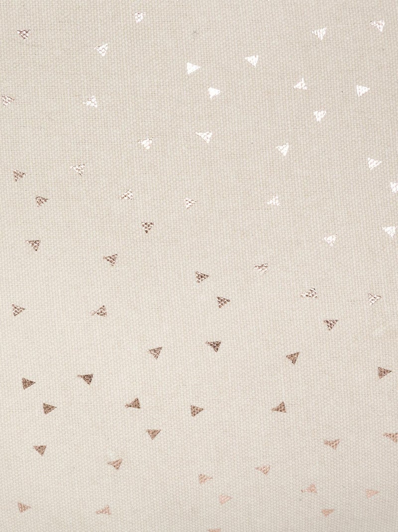 Cojín estrella con estampado metálico Beige - Kiabi