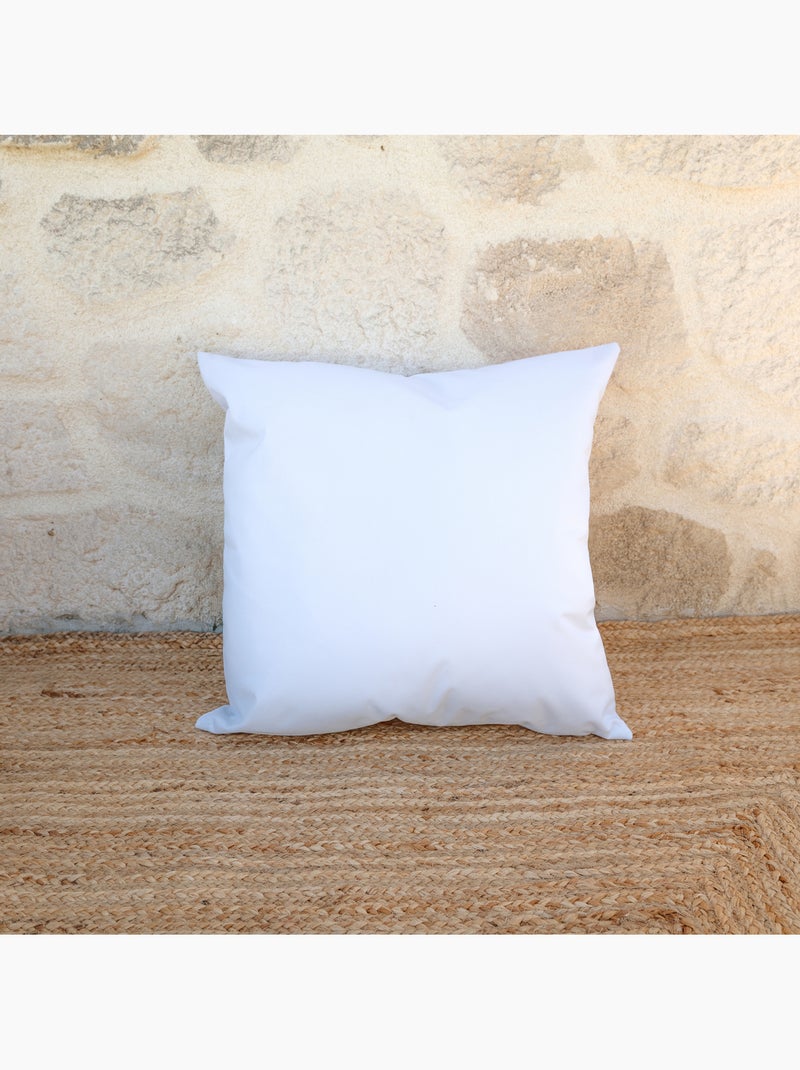 Cojín exterior impermeable MINORQUE con funda extraíble Blanco - Kiabi