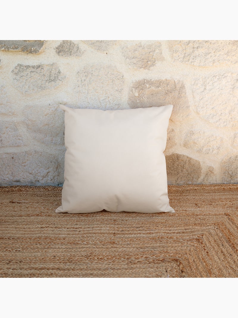 Cojín exterior impermeable MINORQUE con funda extraíble Crudo - Kiabi