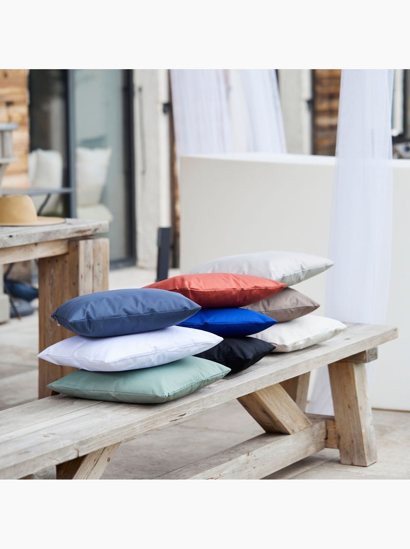 Cojín exterior impermeable MINORQUE con funda extraíble Terracota - Kiabi