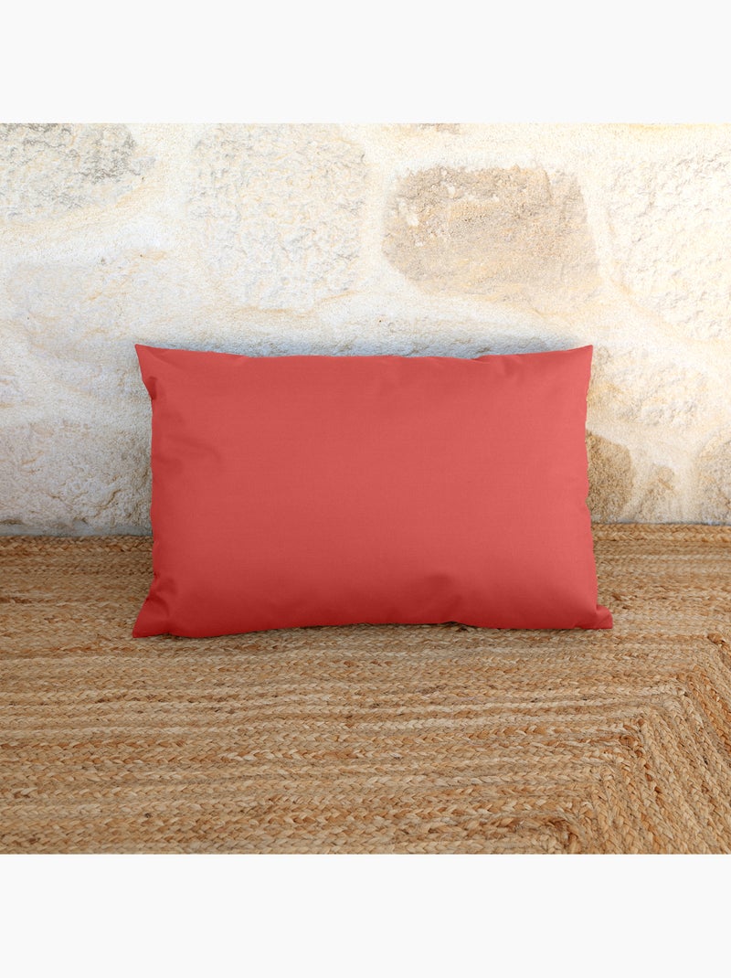 Cojín exterior impermeable MINORQUE con funda extraíble Terracota - Kiabi